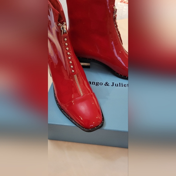 Django & Juliet red ankel boots brand new - Picture 3 of 8